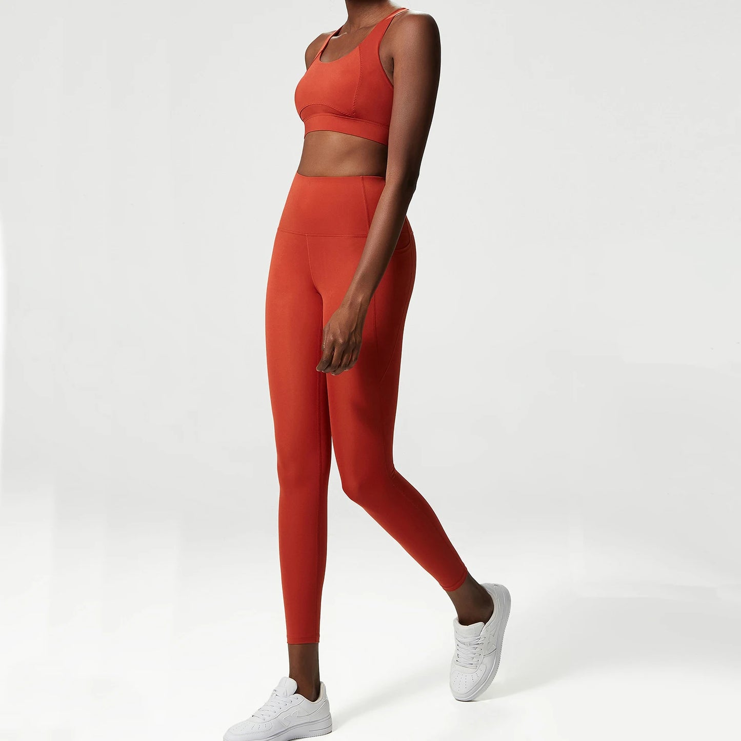 2 Pieces Sports Yoga Set Women Solid Color Female Sportswear
